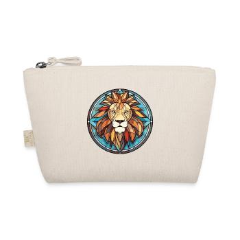 Lion Colorful Watercolor Animal Pet Illustration - Organic Pouch - nature - Front