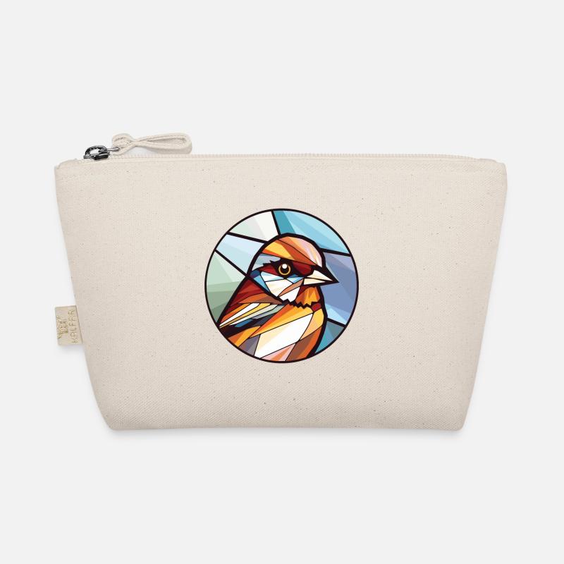 Spatz bunte Aquarell-Tierillustration - Bio-Täschchen - Natur