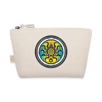 Abstract Octopus with Mandala Pattern - Organic Pouch - nature - Front