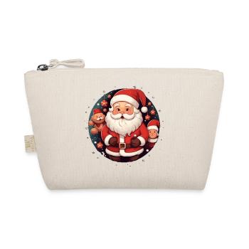 Funny Santa Claus for Christmas - Organic Pouch - nature - Front