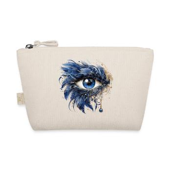 Blue Protection Eye Nazar Horus Eye All Seeing - Organic Pouch - nature - Front