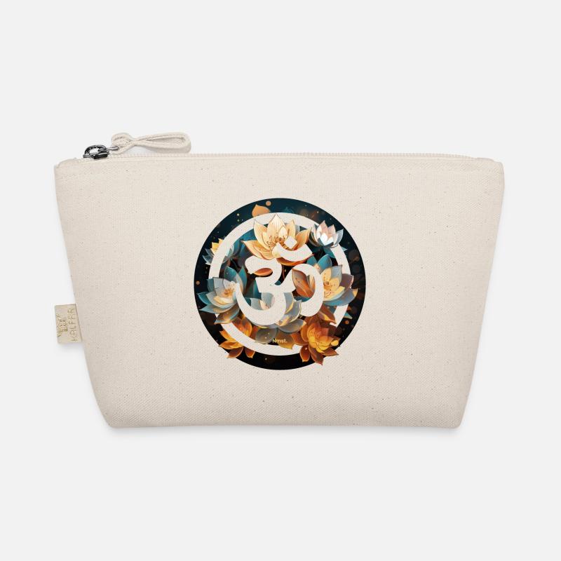 Lotus and Om – Enlightenment and Creation Organic Pouch