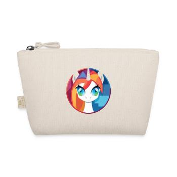 Pony Colorful Watercolor Animal Pet Illustration - Organic Pouch - nature - Front