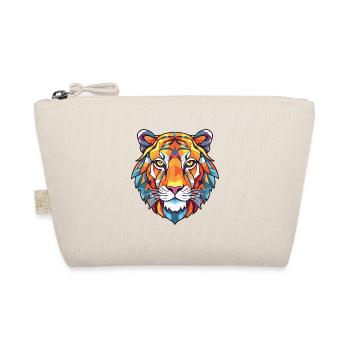 Tiger Colorful Watercolor Animal Pet Illustration - Organic Pouch - nature - Front