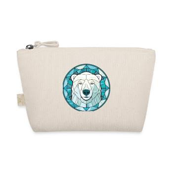 Polar Bear Colorful Watercolor Animal Illustration - Organic Pouch - nature - Front
