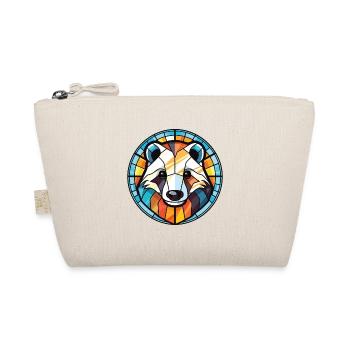 Dachs buntes Aquarell Tier Haustier Illustration - Bio-Täschchen - Natur - Vorne