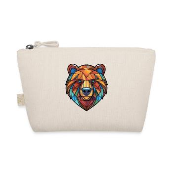 Bear Colorful Watercolor Animal Pet Illustration - Organic Pouch - nature - Front