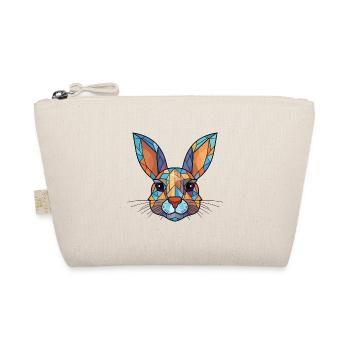 Rabbit Colorful Watercolor Animal Pet Illustration - Organic Pouch - nature - Front