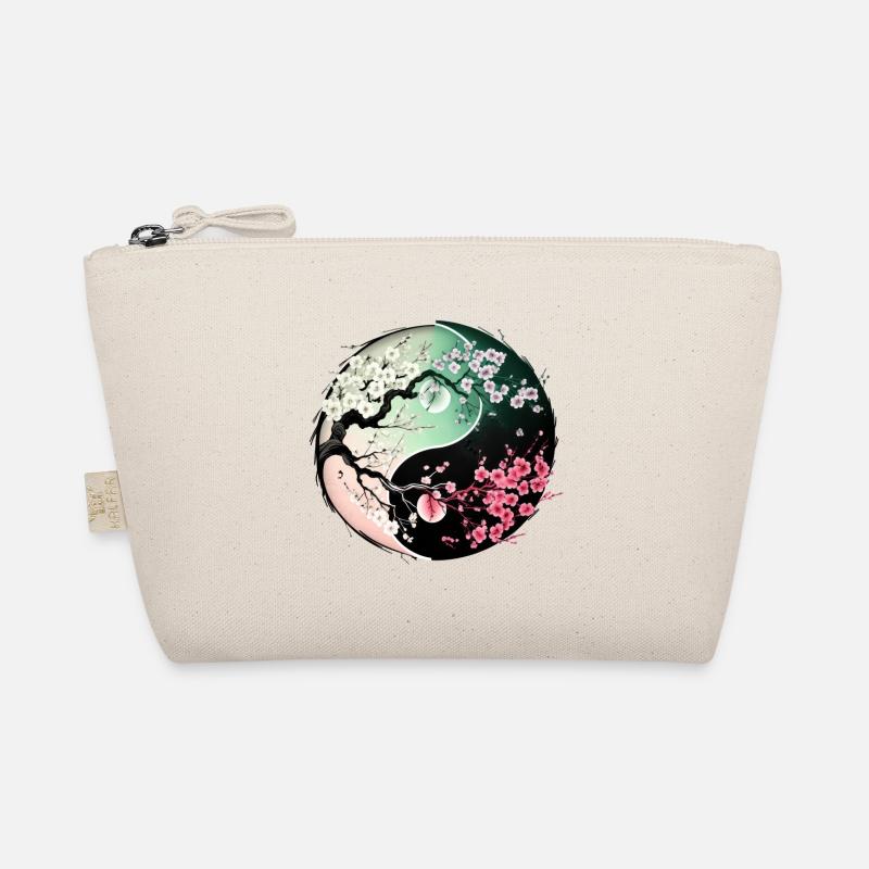 sakura yin yang - Bio-Täschchen - Natur