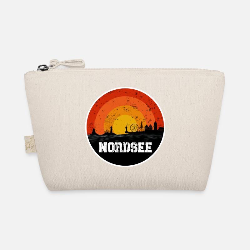 Nordsee Original Skyline - Bio-Täschchen - Natur
