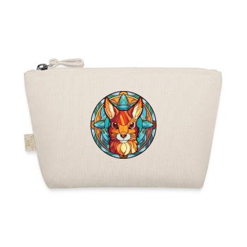 Squirrel Colorful Watercolor Animal Illustration - Organic Pouch - nature - Front