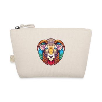 Sheep Colorful Watercolor Animal Pet Illustration - Organic Pouch - nature - Front