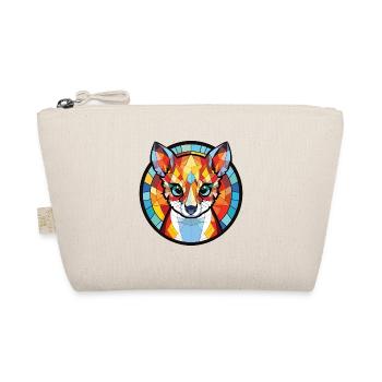Cat Lemur Colorful Watercolor Animal Illustration - Organic Pouch - nature - Front