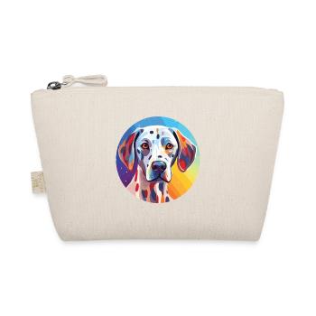 Dalmatiner Hund Buntes Aquarell Tier Karikatur - Bio-Täschchen - Natur - Vorne