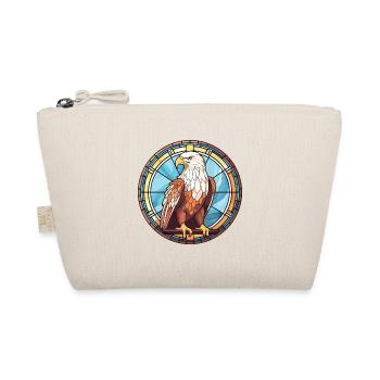 Eagle Colorful Watercolor Animal Pet Illustration - Organic Pouch - nature - Front