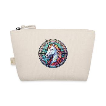 Unicorn Colorful Watercolor Animal Illustration - Organic Pouch - nature - Front