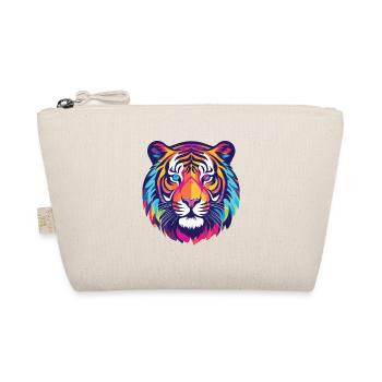 Tiger Colorful Watercolor Animal Pet Illustration - Organic Pouch - nature - Front