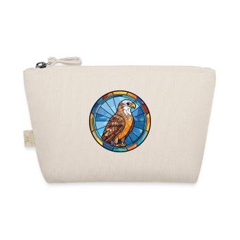 Falcon Colorful Watercolor Animal Pet Illustration - Organic Pouch - nature - Front