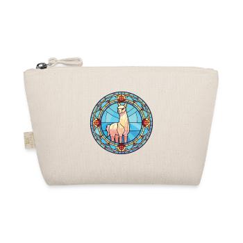 Alpaca Colorful Watercolor Animal Pet Illustration - Organic Pouch - nature - Front