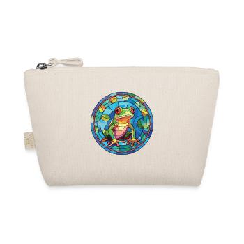 Frog Colorful Watercolor Animal Pet Illustration - Organic Pouch - nature - Front