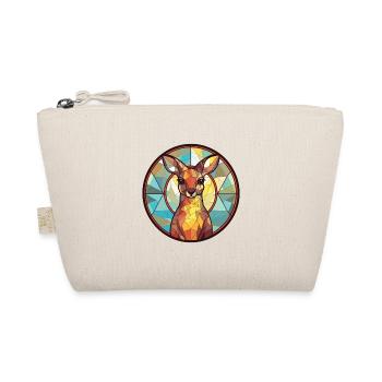 Kangaroo Colorful Watercolor Animal Illustration - Organic Pouch - nature - Front