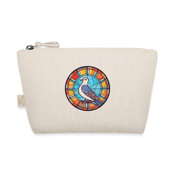 Pigeon Colorful Watercolor Animal Pet Illustration - Organic Pouch - nature - Front