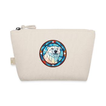 Polar Bear Colorful Watercolor Animal Illustration - Organic Pouch - nature - Front