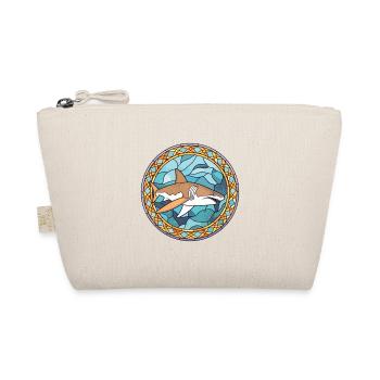Shark Colorful Watercolor Animal Pet Illustration - Organic Pouch - nature - Front
