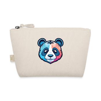 Panda Colorful Watercolor Animal Pet Illustration - Organic Pouch - nature - Front