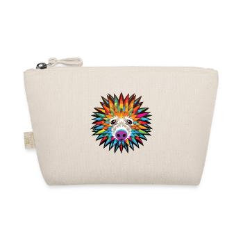 Porcupine Colorful Watercolor Animal Illustration - Organic Pouch - nature - Front
