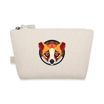 Red Vari Lemur Colorful Watercolor Animal Cartoon - Organic Pouch - nature - Front