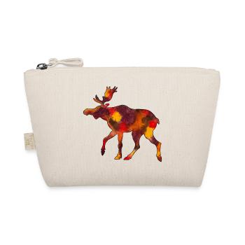Elch Moose Skandinavien Schweden Norwegen Herbst - Bio-Täschchen - Natur - Vorne