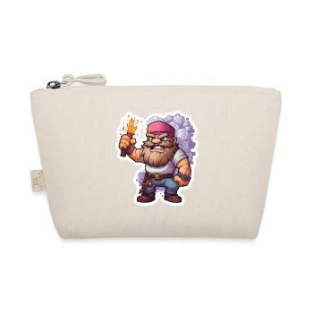 Nain Pixel avec une chemise de jeu de minage torche - Trousse biologique - nature - Devant