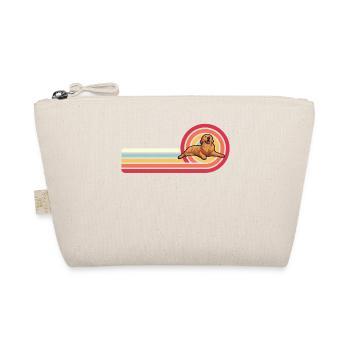 Golden Retriever Retro - Organic Pouch - nature - Front