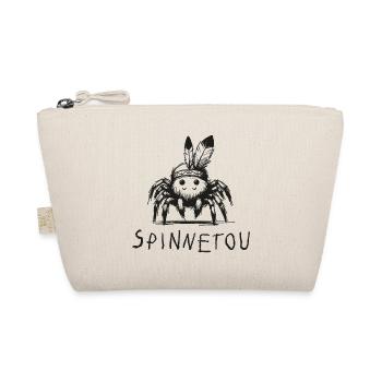 spinnetou wortspiel spinne lustig winnetou - Bio-Täschchen - Natur - Vorne