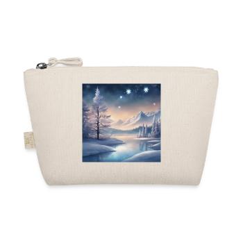 Winterlandschaft Fantasy - Bio-Täschchen - Natur - Vorne
