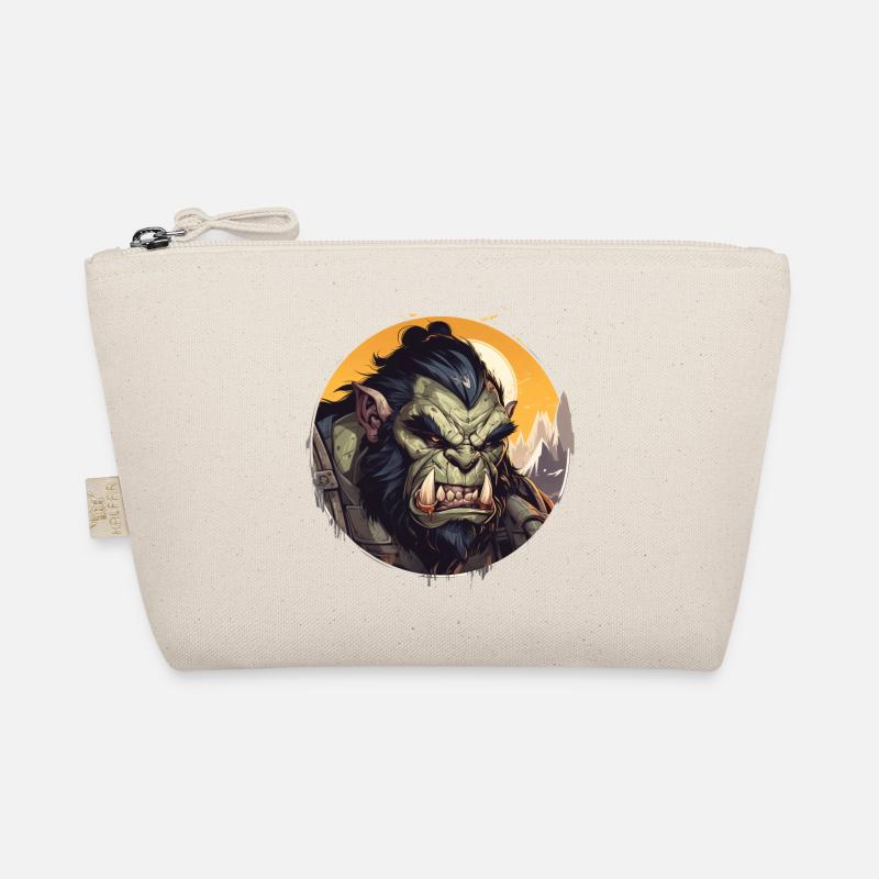 Mighty Orc Warrior with Big Teeth Organic Pouch