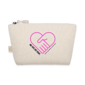 AWARENESS HERZ - pink - Bio-Täschchen - Natur - Vorne