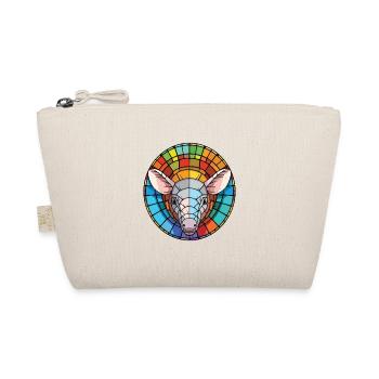 Armadillo Colorful Watercolor Animal Illustration - Organic Pouch - nature - Front