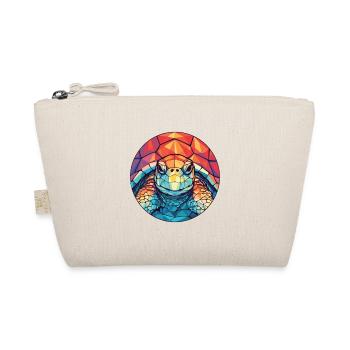 Turtle Colorful Watercolor Animal Pet Illustration - Organic Pouch - nature - Front