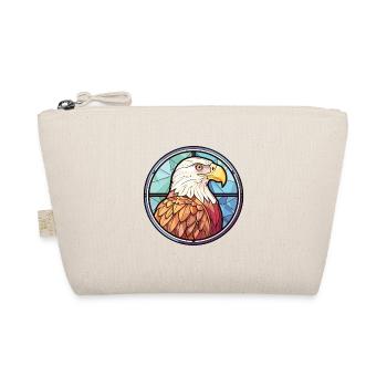 Eagle Colorful Watercolor Animal Pet Illustration - Organic Pouch - nature - Front