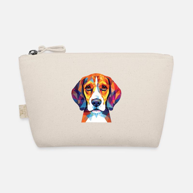 Beagle Kleiner Dufthund Hund Rasse Aquarell Bio-Täschchen