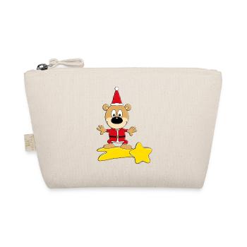 BÄR - STERNSCHNUPPE - WEIHNACHTEN - Bio-Täschchen - Natur - Vorne