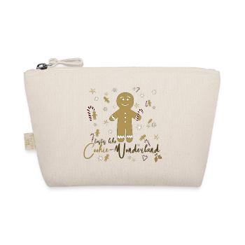 Cookie Wonderland – Gingerbread Design - Organic Pouch - nature - Front