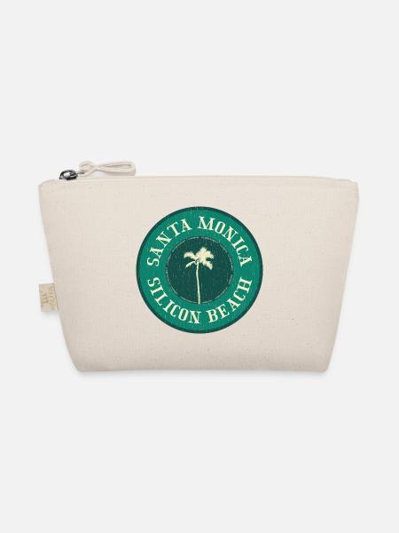 Santa Monica Beach Badge - Bio-Täschchen - Natur - Vorne