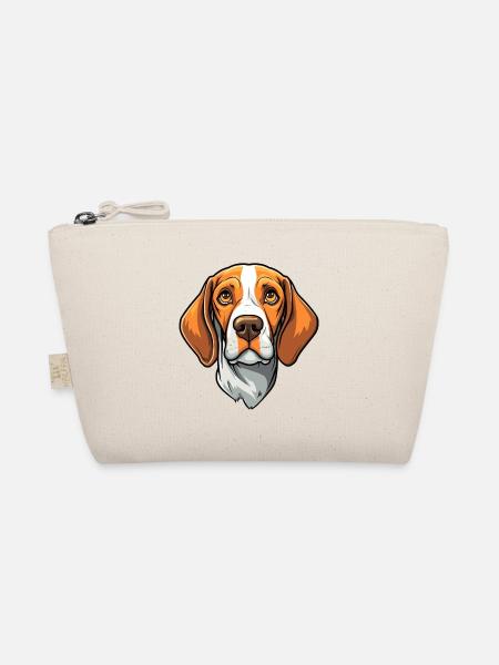 Ariege Pointer Hund Rasse Cartoon Kawaii Illustrati - Bio-Täschchen - Natur - Vorne