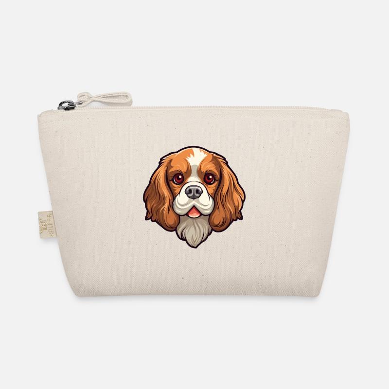 Cavalier King Charles Spaniel Hunderasse Cartoon Ka Bio-Täschchen