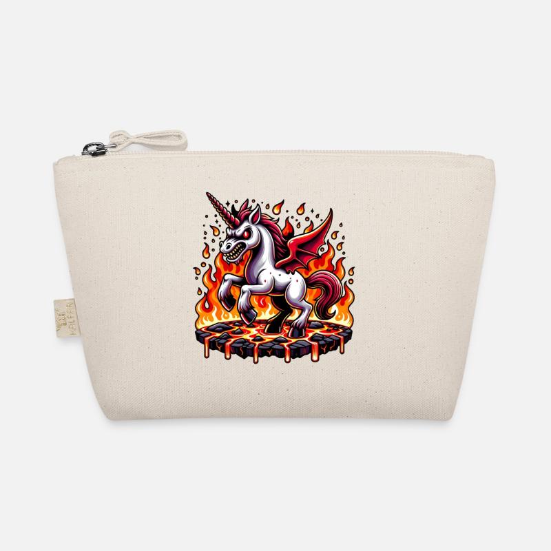 Böses Feuer Einhorn Bio-Täschchen