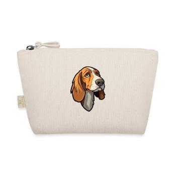 Lithuanian Hound Dog Breed Cartoon Kawaii Illustra - Organic Pouch - nature - Front
