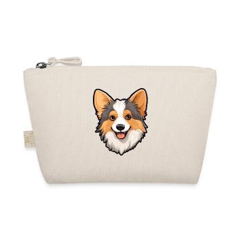 Icelandic Sheepdog Dog Breed Cartoon Kawaii Illust - Organic Pouch - nature - Front